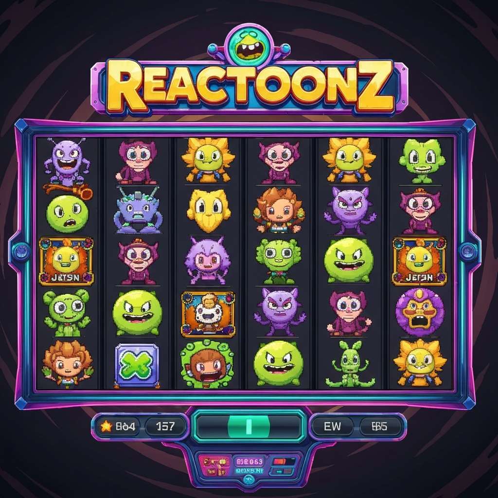 Reactoonz Lächelnder junger Mann mit braunen Haaren und blauen Augen